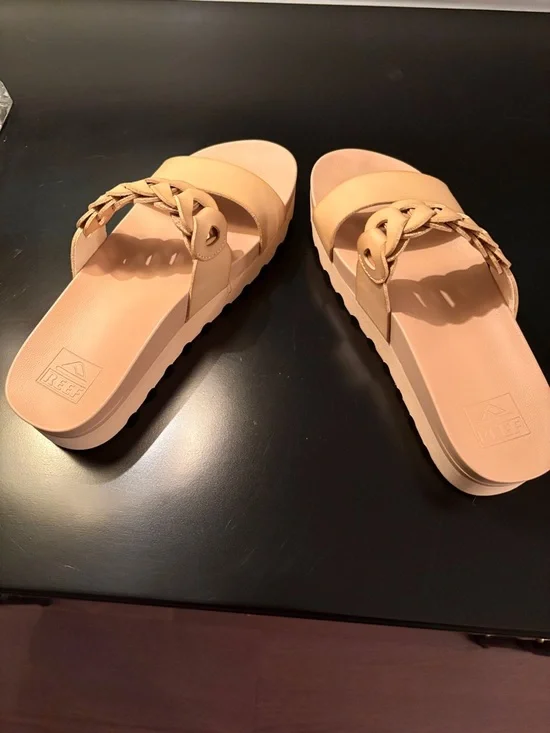 Reef Women's Braided Slide Sandals - Nude/Tan - Picture 2 of 4